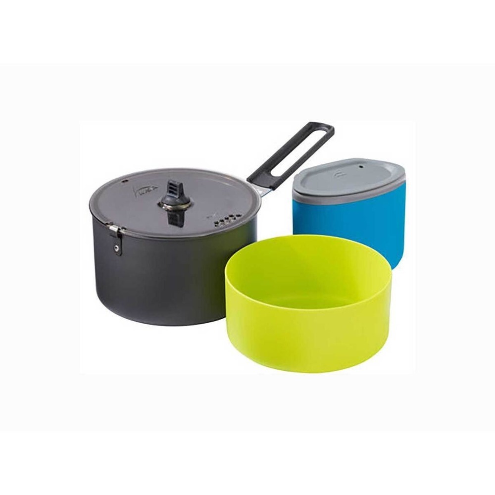 MSR Trail Lite Solo Cook Set 1 Person Grey Blue Green Lightweight Aluminum NWT